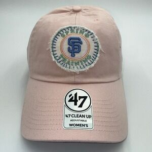 NWT '47 Brand San Francisco Giants Women's Clean Up Hat – Pink Adjustable MLB